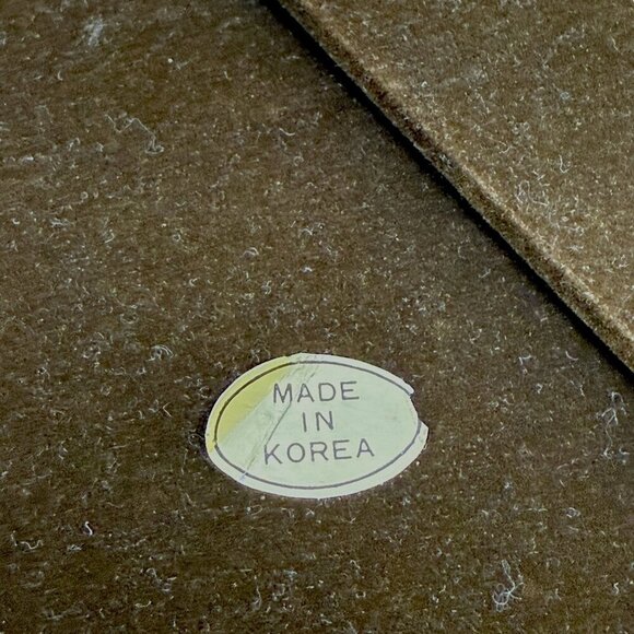 Vintage Picture Frame Metal Brass Deco MCM Modern Style 8.5" h 5x7 Made in Korea - Picture 7 of 9